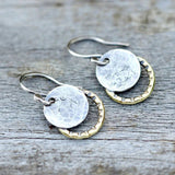 Vintage earrings gold-plated and silver