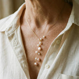 Elegant pearl necklace with a pendant