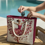 Lined Knitted Beach Bag Ballerina