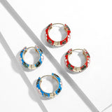 Luxury Black Floral Earring