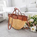 Linnea™ – Nahast Raffia Kott