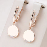 Elegant Gold Round Earring