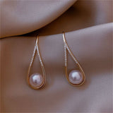 Gold-plated pearl pendants