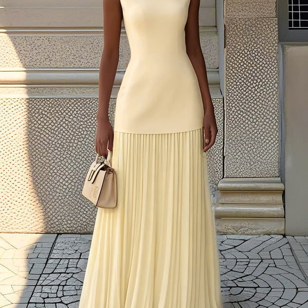 Shania™ Pleated Maxi Kleid