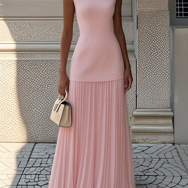 Shania™ Pleated Maxi Kleid