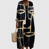 Luana - Prisma Muster Kleit