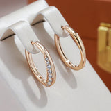Golden and luxurious hoop earrings
