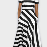 Noelle | Striped elegant dress