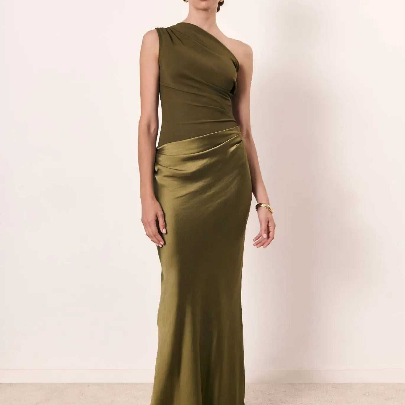 Seana™ Ühe Õla Maxi Kleid