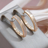 Fine earrings crafted in gold and diamonds