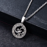 Cancer symbolic pendant in stainless steel