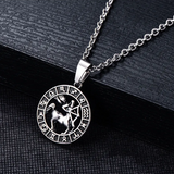Cancer symbolic pendant in stainless steel