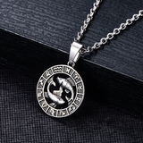 Cancer symbolic pendant in stainless steel