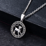 Cancer symbolic pendant in stainless steel
