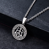 Cancer symbolic pendant in stainless steel