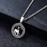 Cancer symbolic pendant in stainless steel