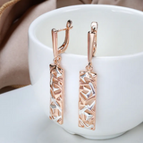 Two-tone sculpted earrings