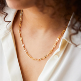 Women's necklace with stainless steel chain