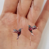 Retro Earrings with Birds