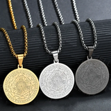 Three Tone Necklace Angel Six Star