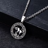 Cancer symbolic pendant in stainless steel