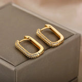 Valerie square and round earrings