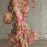 Racquella™ Vintage Maxi Kleid