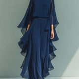 Aurora | Completo Elegante in Chiffon con Volant
