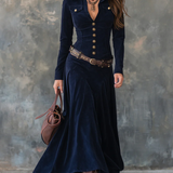Mavis™ Elegantne Suede Maxi Kleit + TASUTA vöö