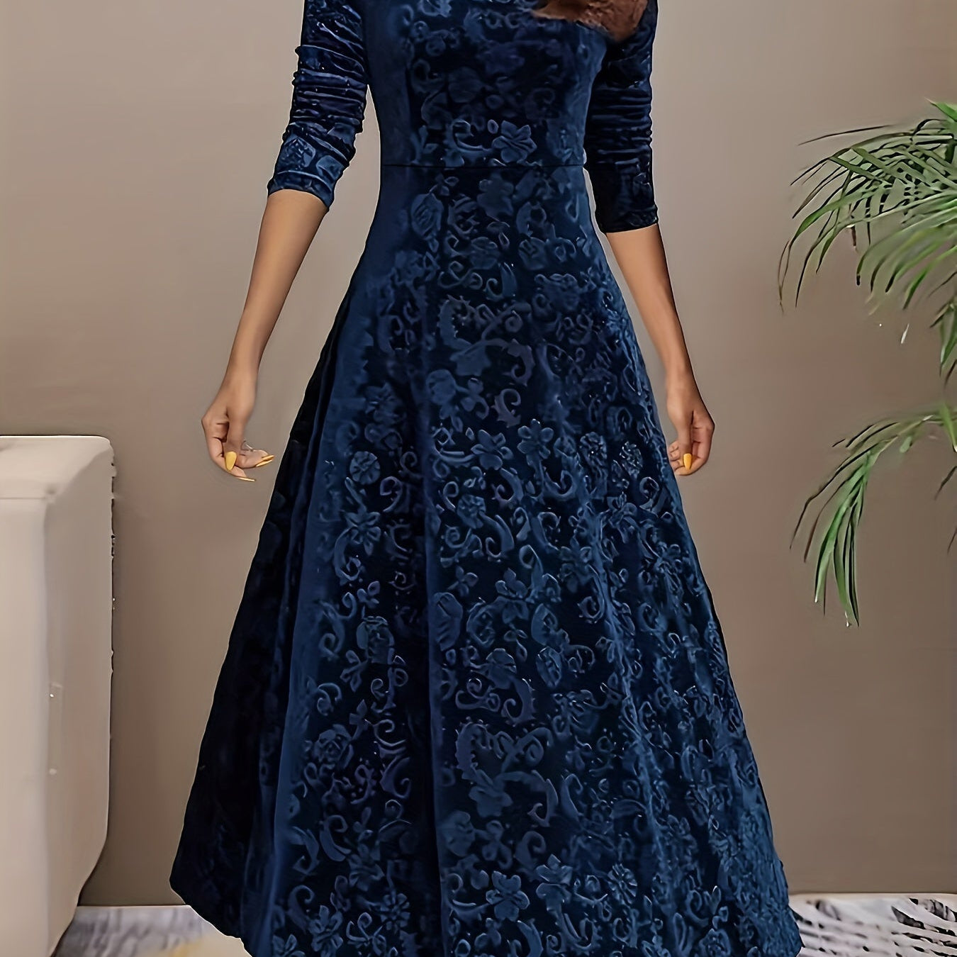 Nicola™ Elegant Velvet Dress