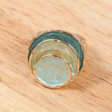 Triple Layered Boho Ring with Enamel