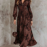Amelia™ Paisley Zip Maxi Kleid