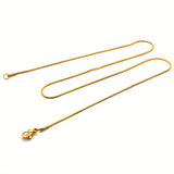 Minimalist-style braided stainless steel necklace