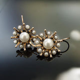 Vintage Star Pearl Earrings