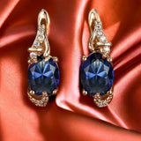 Kuldsed kõrvarõngad Midnight Royal Drop