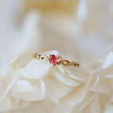 Zirconia heart ring