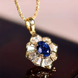 Blue Gold Necklace