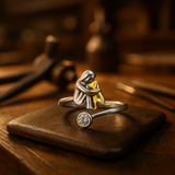 925 Sterling Silver Ring with Zirconia – Adjustable and Handmade
