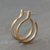 Golden Vintage Hoop Earrings