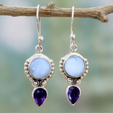Denise's moonstone earrings