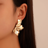 Exotic gold earrings
