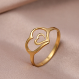 Golden Heart Ring