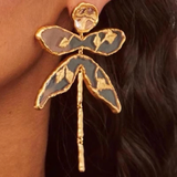 Vintage Gold Flower Earrings
