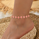Golden Daisy anklets