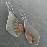 Golden Flower Earring Brown