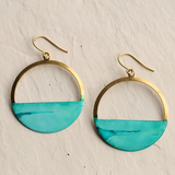 Vintage Earrings Blue Horizon