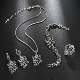 Elegant Silver Set with Zircon