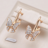 Glittering Butterfly Earrings