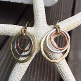 Vintage earrings in gold and silver