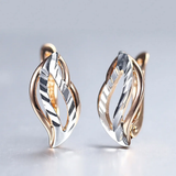 Elegant Golden and Silver Earring